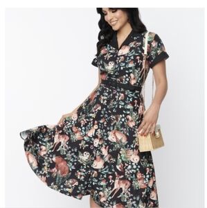 Unique Vintage Woodland Creatures dress